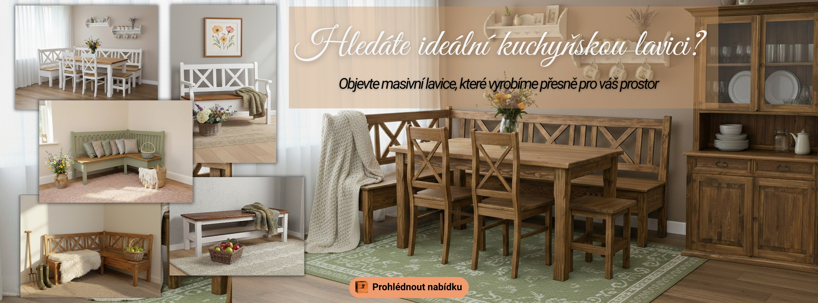 Lavice z masivu výroba na míru