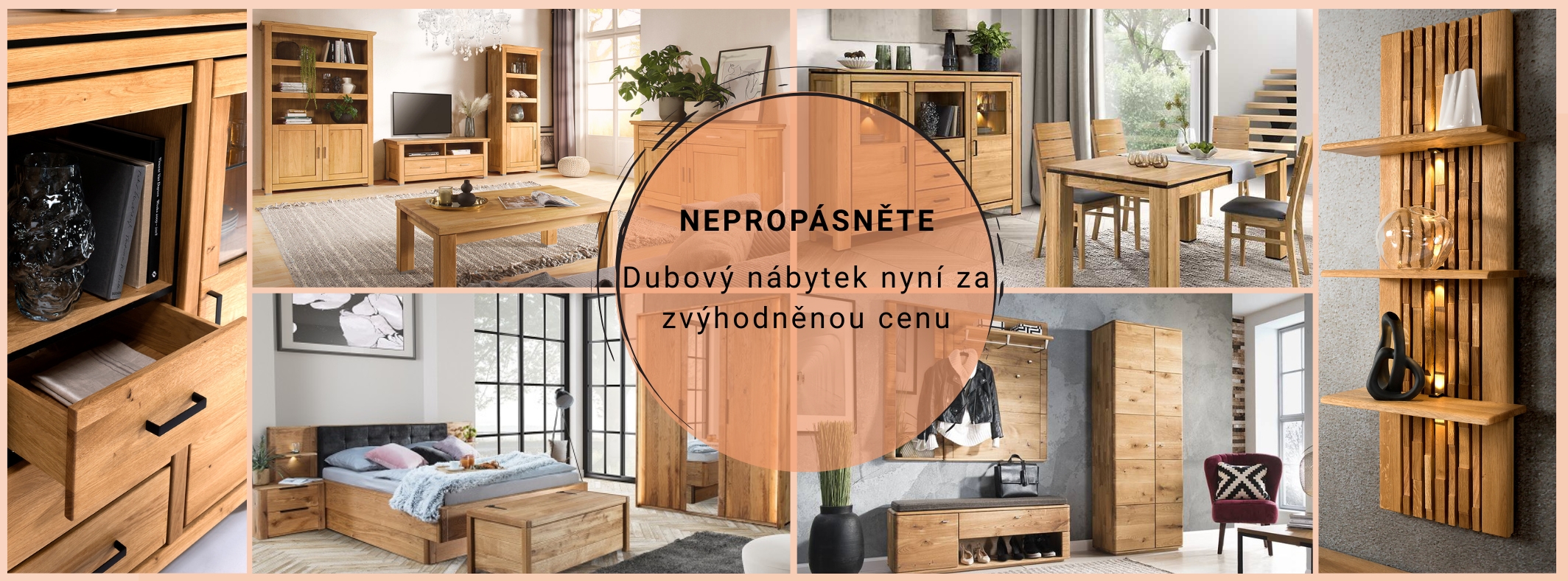 Dubový nábytek AKCE