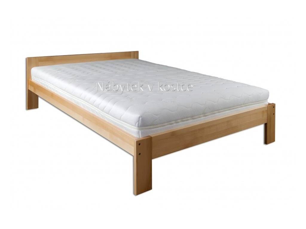 Buková manželská postel Nuptse LK 194 (Rozměry 120x200cm (ATYP))