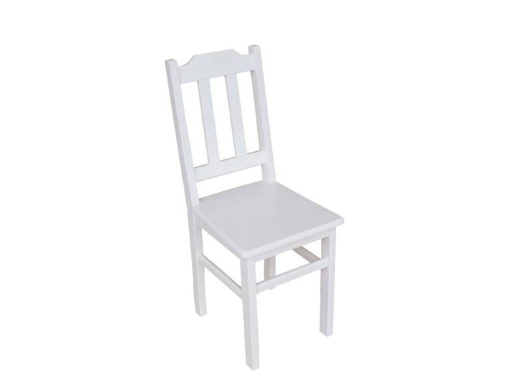 Bílá jídelní židle z masivu DIEGO KRZ01 SKLADEM