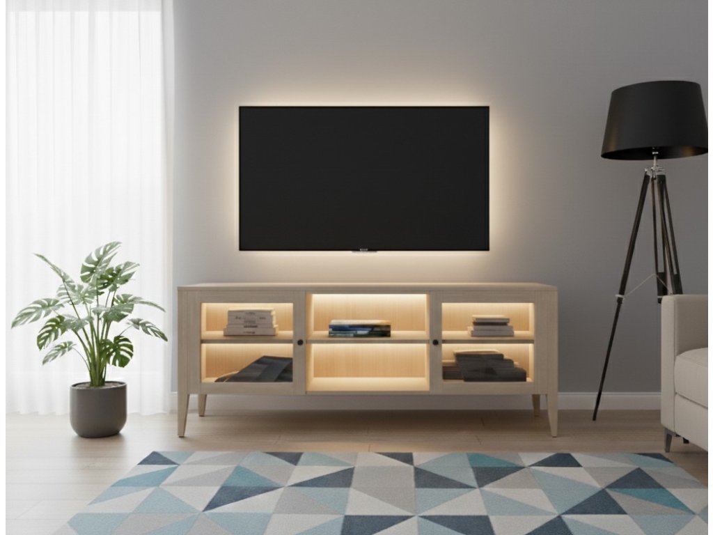 tv stolek masivni buk