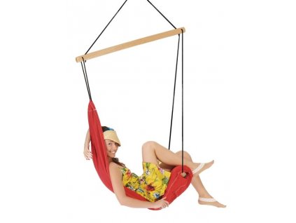37995 zavesne houpaci kreslo hangover red