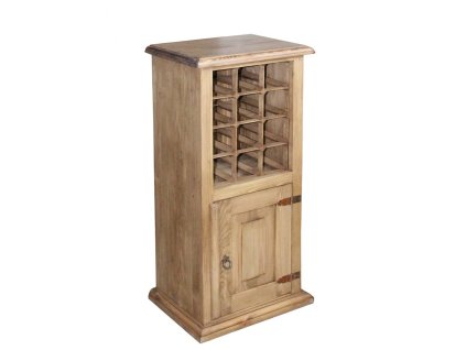 rustikální skříňka na víno