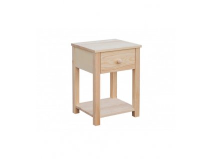 Noční stolek MATYÁŠ SN04 z masivního dřeva (Barevné provedení Přírodní)