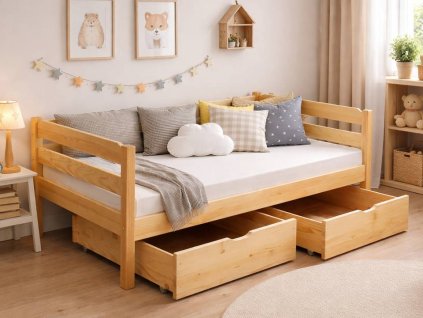 postel pro děti s úložným prostorem