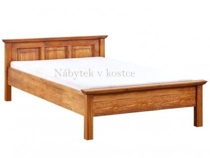 Rustikální postel MEXICANA ACC1 160x200 cm (Barevné provedení Lak - kaštan)