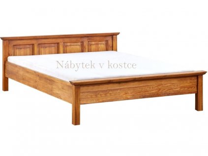 Rustikální postel MEXICANA ACC1 180x200 cm (Barevné provedení Lak - kaštan)