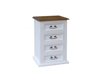 šuplíková bílá komoda