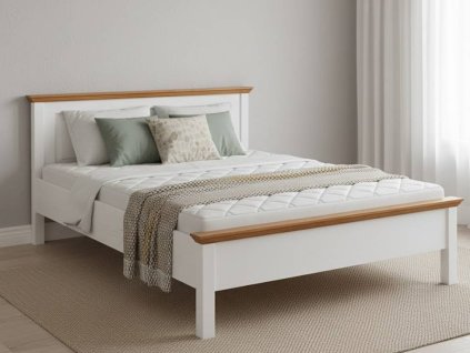 rustikální manželská postel 140x200 cm