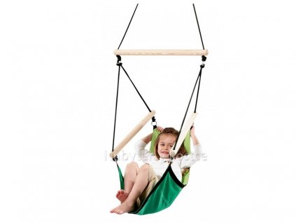 51456 detske zavesne houpaci kreslo kids swinger green