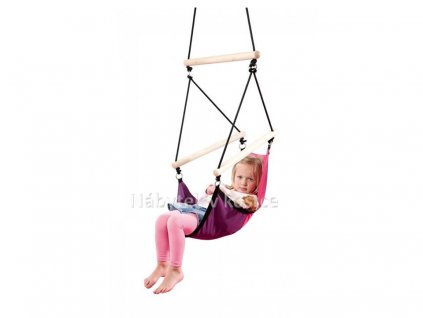 51459 detske zavesne houpaci kreslo kids swinger pink