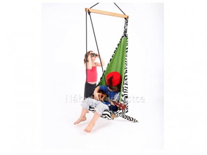 51468 detske zavesne houpaci kreslo mini hang zebra