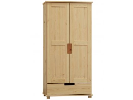 Skříň z masivu FELIX S7 100 cm se šatní tyčí