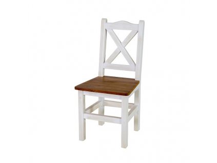 Rustikální židle WHITE HOME SIL02 (Barevné provedení Bílý vosk K17 -  tmavý vosk K02)