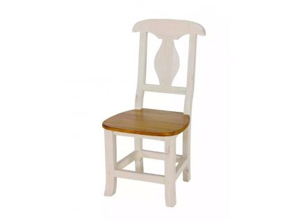Rustikální židle WHITE HOME SIL03 (Barevné provedení Bílý vosk K17 -  tmavý vosk K02)