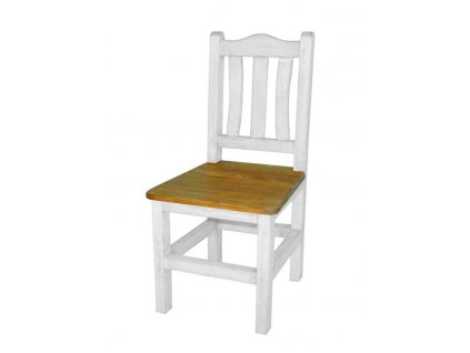 Rustikální židle WHITE HOME SIL05 (Barevné provedení Bílý vosk K17 -  tmavý vosk K02)