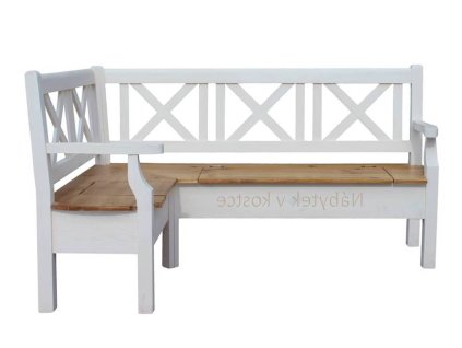 rohová lavice s područkami