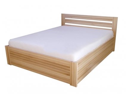 Buková postel BORA 140x200 cm s úložným prostorem