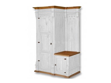 rustikální předsíňová stěna z masivu