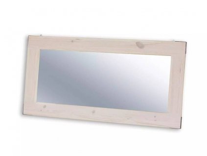 Masivní bílé zrcadlo METAL 22 (Barevné provedení Bílý vosk K17 -  tmavý vosk K02)