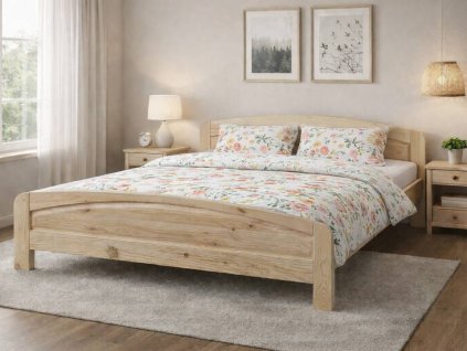 manželská postel eda z masivu 2