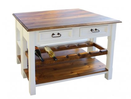 dřevěný kuchyňský ostrůvek