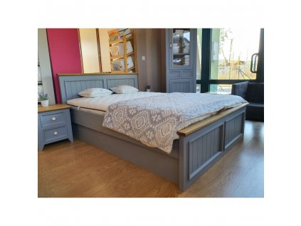 Manželská postel PROVENCE L3P s úložným prostorem