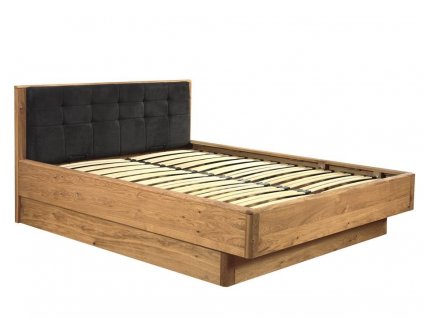 Dubová postel DENVER - DALLAS s úložným prostorem