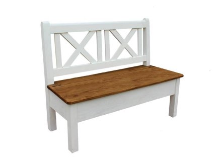 dřevěná lavice s úložným prostorem
