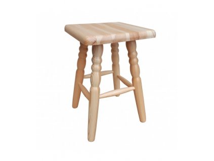 Stolička z masivu MET TAB02 štokrle z borovice