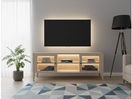 tv stolek masivni buk