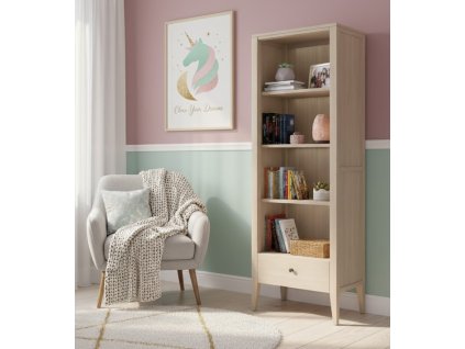 knihovna uzka roma buk masiv lak