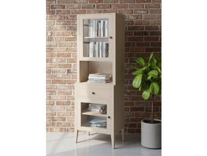 regal na knihy prirodni lak buk