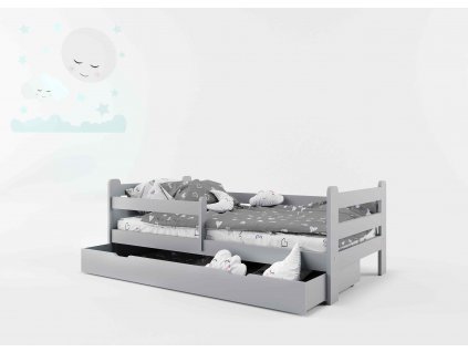 postel filip šedá