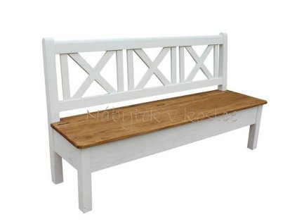 kvalitní dřevěná lavice skaldem