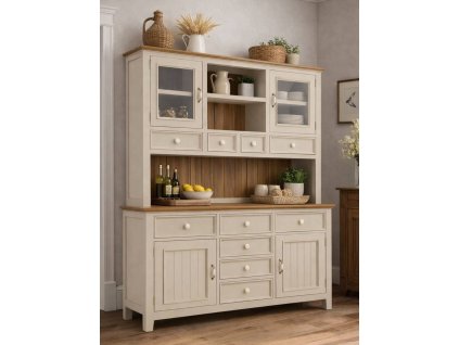 r1p slim kremová kredenc 2