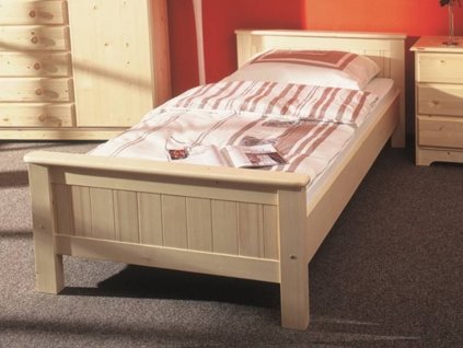 jednolůžková postel astra prirodní 2