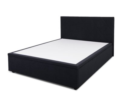 BELUNO postel s úložným prostorem 160 dub evok/černá