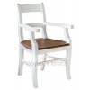 Rustikální židle SWEET HOME SIL20 (Barevné provedení Bílá - ořech lak)