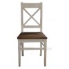 Rustikální židle SWEET HOME SIL25 (Barevné provedení Bílá - ořech lak)