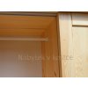 Skříň z masivu FELIX Z7 š. 80 cm se šatní tyčí