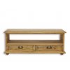 Rustikální TV stolek CORDOBA RTV05 (Barevné provedení Tmavý vosk K02)