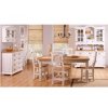 Rustikální knihovna WHITE HOME REG03 (Barevné provedení Bílý vosk K17 - Bílý vosk K17)