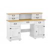 Rustikální psací stůl WHITE HOME BIK05 (Barevné provedení Bílý vosk K17 -  tmavý vosk K02)
