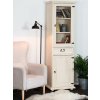 Rustikální vitrína WHITE HOME VIT15 (Barevné provedení Bílý vosk K17 - Bílý vosk K17)