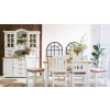 Masivní vitrína WHITE HOME Slim VIT108/1 v celku (Barevné provedení Bílý vosk - K17)