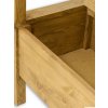 Rustikální lavice CORDOBA SIL14 150 cm (Barevné provedení Tmavý vosk K02, Provedení varianta B)