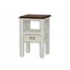Rustikální stolek WHITE HOME MES 15 (Barevné provedení Bílý vosk K17 -  tmavý vosk K02)