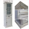 Rustikální závěsná vitrína  WHITE HOME COS09 (Barevné provedení Bílý vosk K17 - Bílý vosk K17)