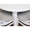 Dubový bílý kulatý stůl JARO rozkládací
